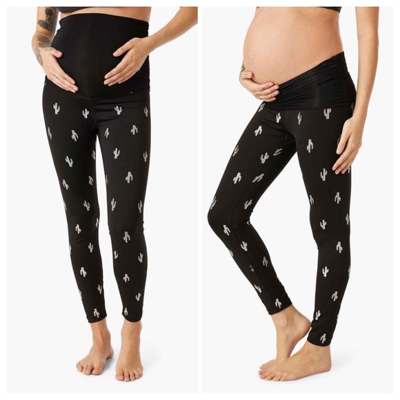 (B5) Beyond Yoga Cactus High Waisted Leggings - Picture 2 of 3